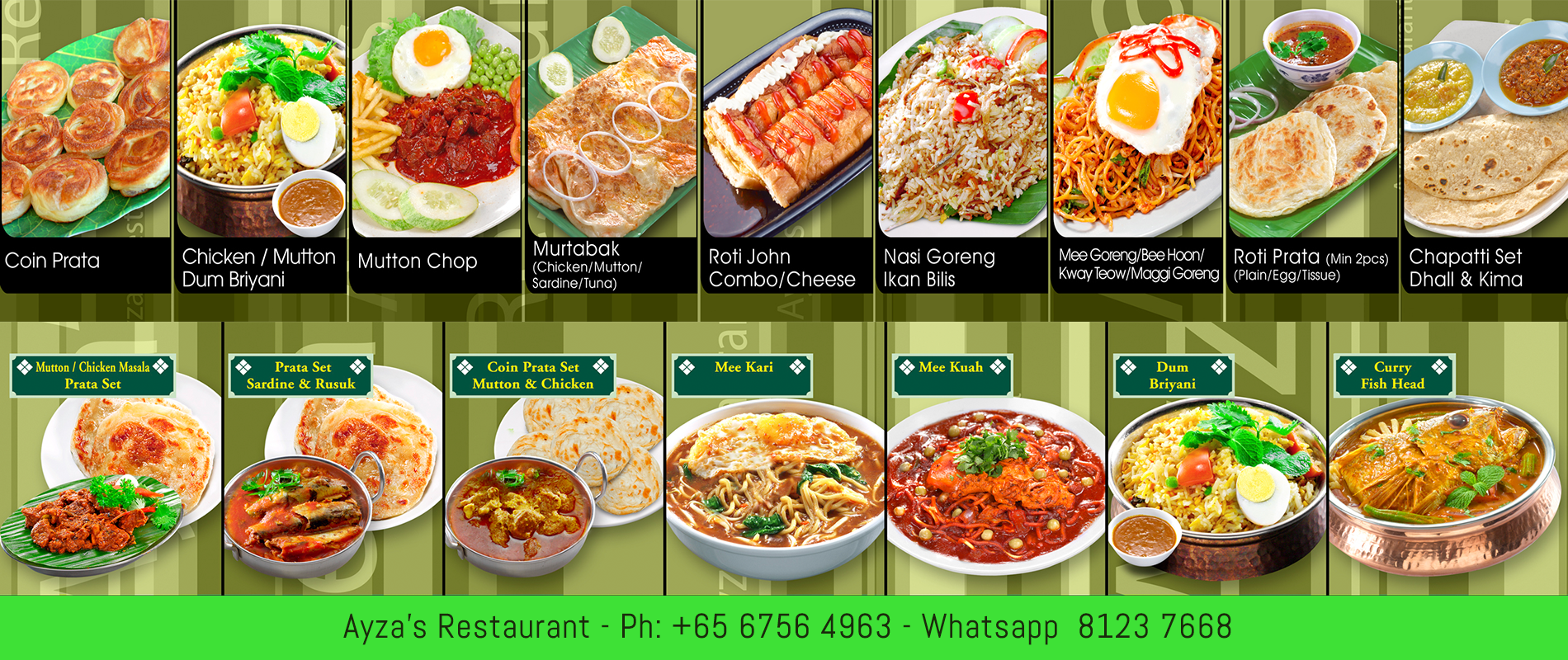 ayzasrestaurant menu list